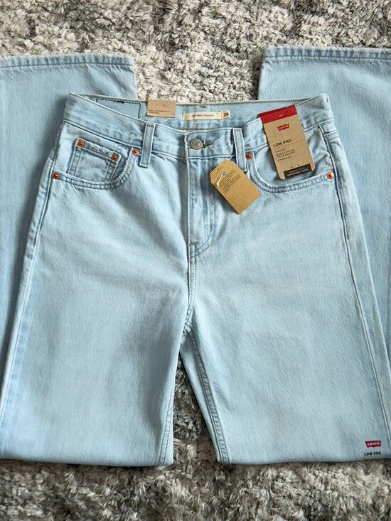 Levi's Denim - levi’s low pro jeans in "charlie won" light wash ♡